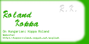 roland koppa business card